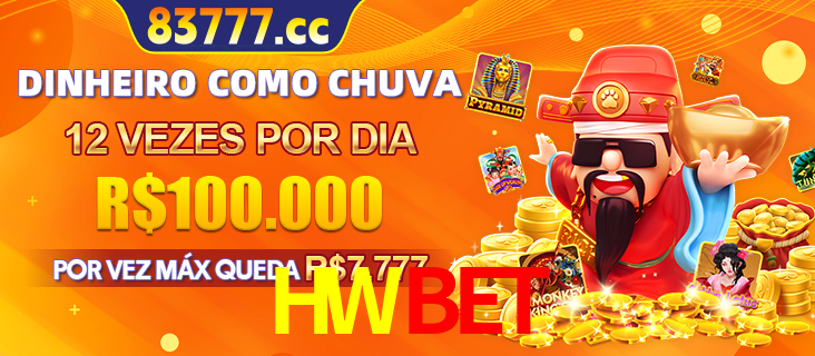 Banner do programa de recompensas Recomende para amigos do HWBET, detalhando os bônus por convidar amigos, com prêmios que chegam a R$288.888.